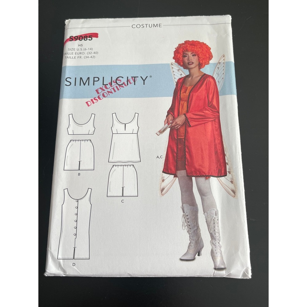 00514 - Simplicity S9085 Costume Robe Tops Romper Dress Size H5 6-14‎